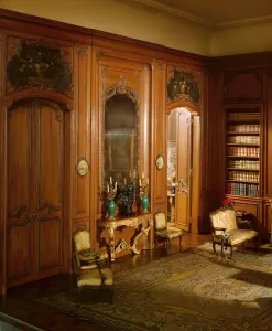 Bookshelves Gallery: E-20: French Library of the Louis XV Period, c. 1720, United States, c. 1937