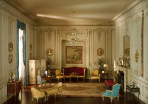 Applied Arts American Prints: E-21: French Boudoir of the Louis XV Period, 1740-60, United States, c. 1937