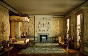 Desk Prints: E-8: English Bedroom of the Georgian Period, 1760-75, United States, c. 1937