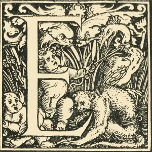 Art History Prints: E - An Alphabet by Hans Weiditz, c1520-1521, (1908). Creator: Hans Weiditz