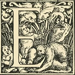 Trapped Collection: E - An Alphabet by Hans Weiditz, c1520-1521, (1908). Creator: Hans Weiditz