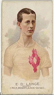 E. D. Lange, Walker, from Worlds Champions, Series 2 (N29) for Allen &amp