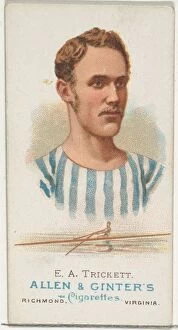 Oarsman Collection: E.A. Trickett, Oarsman, from Worlds Champions, Series 1 (N28) for Allen &