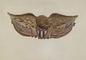 Emblem Gallery: Eagle, 1935 / 1942. Creator: Flora Merchant