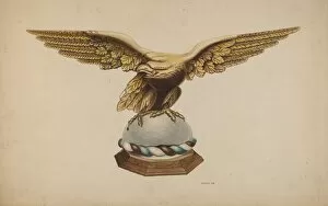 Perched Gallery: Eagle, 1938. Creator: Louis Plogsted