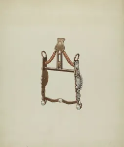 Tack Prints: Eagle Bit, c. 1938. Creator: Frank C. Barks