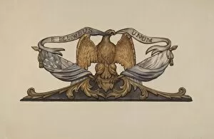 Emblem Gallery: Eagle, c. 1937. Creator: Flora Merchant