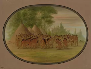 Images Dated 24th February 2021: Eagle Dance - Choctaw, 1861 / 1869. Creator: George Catlin