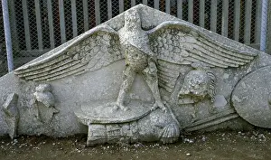 Relief Prints: Eagle figure, armour, spear, helmet and circular shield