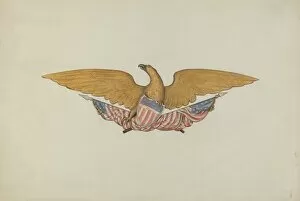 Stars And Stripes Gallery: Eagle Stern Piece, c. 1938. Creator: Betty Fuerst