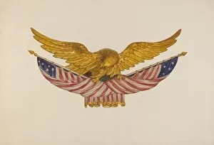 Eagle Sternpiece, c. 1940. Creator: Alfred H. Smith