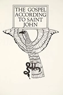 20th Gallery: The Eagle of St.John (wood engraving)