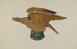 Eagle from Tugboat Wheelhouse, c. 1939. Creator: John W Kelleher Eagle from Tugboat Wheelhouse, c. 1939. Creator: John W Kelleher