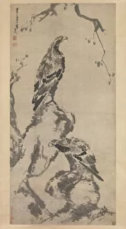 Birds Of Prey Gallery: Two eagles, dated 1702. Creator: Bada Shanren