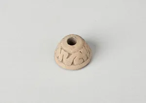 Aztec Prints: Ear Ornament or Spindle Whorl with Modeled Design, A. D. 1450 / 1521. Creator: Unknown