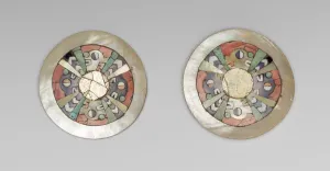 Tiahuanaco Prints: Ear Ornaments, A. D. 400 / 800. Creator: Unknown