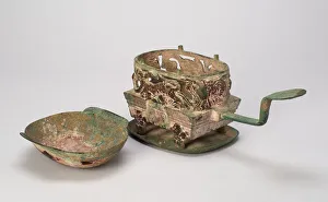 Cooking Utensil Prints: Eared Cup (Erbei) with Warming... late Western Han / early Eastern Han