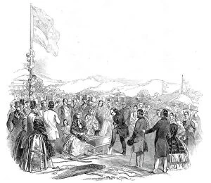 Wheelbarrow Gallery: The Earl of Bandon cutting the first turf for the Cork and Bandon Railway, 1845