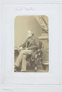 Edward Stanley Prints: The Earl of Derby, 1860-69. Creator: John Jabez Edwin Mayall