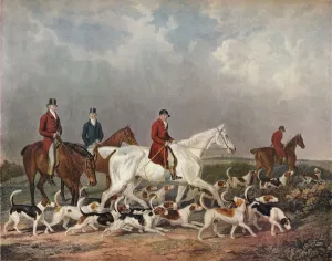 Woodman Prints: The Earl of Derbys Stag Hounds, c1823. Artist: Richard Woodman
