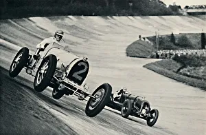 Number Prints: Earl Howe and Sir Henry Birkin racing at Brooklands, 1937