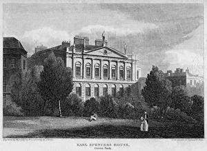 Byrne Prints: Earl Spencers House, Green Park, Westminster, London, 1815. Artist: Byrne
