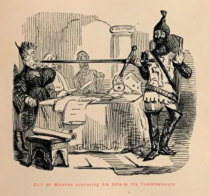 Commissioner Prints: Earl de Warenne producing his title to the Commissioners