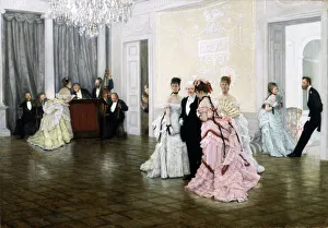 James Tissot Collection: Too Early, 1873. Artist: James Tissot