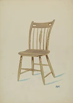 Early American Chair, c. 1936. Creator: Rex F Bush