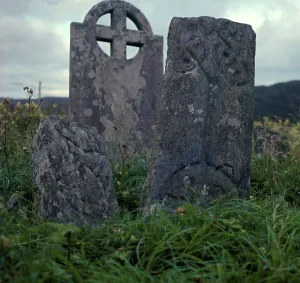 Early Christian cross-slab, 7th century