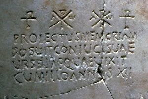 Badajoz Gallery: Early Christian funerary inscription