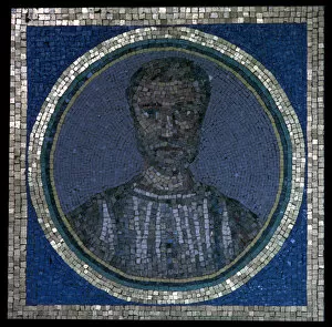 Constans Gallery: Early Christian mosaic of Flavius Iulius Iulianus, 4th century