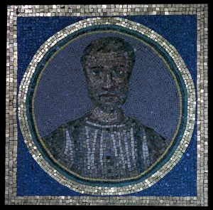 Constans Gallery: Early Christian mosaic of Flavius Iulius Iulianus, 4th century