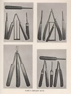 Wicket Gallery: Early cricket bats, 1912