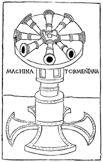 Images Dated 31st January 2006: Early design of a quick firing cannon, 1482
