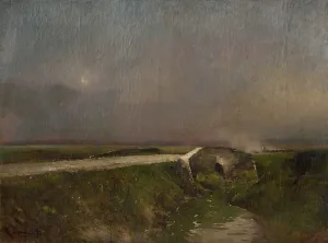Crescent Moon Prints: Early evening landscape, 1900. Creator: Bela Spanyi