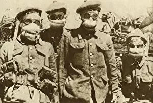 Goggles Gallery: Early gas masks, First World War, 1915, (1935). Creator: Unknown