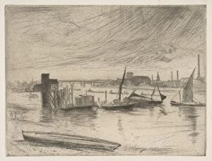 Wandsworth Collection: Early Morning, Battersea (Battersea Dawn) (Cadogan Pier), 1861