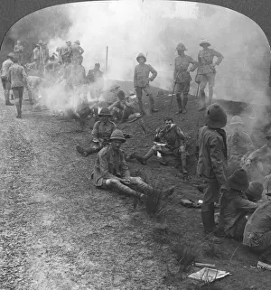 Early morning camp fires and breakfast in the Persian Gulf, World War I, c1914-c1918 Early morning camp fires and breakfast in the Persian Gulf, World War I, c1914-c1918