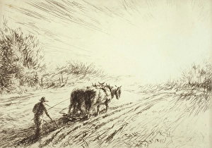 Plough Prints: Early Plowing (Spring), 1930. Creator: Kerr Eby