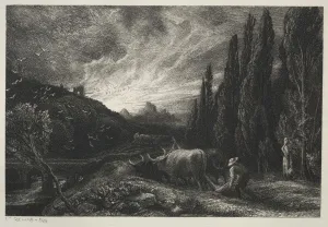 Samuel Palmer Prints: The Early Plowman, before 1861. Creator: Samuel Palmer (British, 1805-1881)