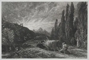The Early Plowman, before 1861. Creator: Samuel Palmer (British, 1805-1881)