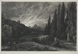 The Early Plowman. Creator: Samuel Palmer (British, 1805-1881)