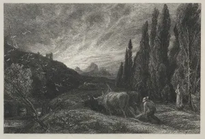 The Early Plowman. Creator: Samuel Palmer (British, 1805-1881)