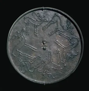 Back of an early Russian bronze mirror