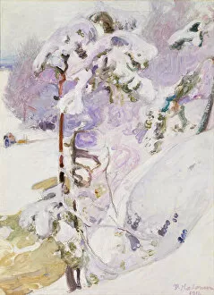 Coniferous Trees Gallery: Early spring, 1911. Artist: Halonen, Pekka (1865-1933)