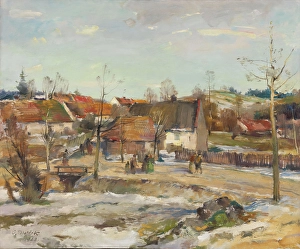 1928 Prints: Early Spring, 1928. Creator: Oldrich Blazicek