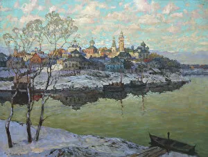 Images Dated 23rd February 2011: Early Spring, A City at the River, 1916