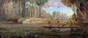 Paddling Prints: Early Spring; or A Narrow of the Waikato River