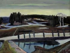 1942 Prints: Early Spring in the Old Town, 1942. Creator: Kullervo Koivisto